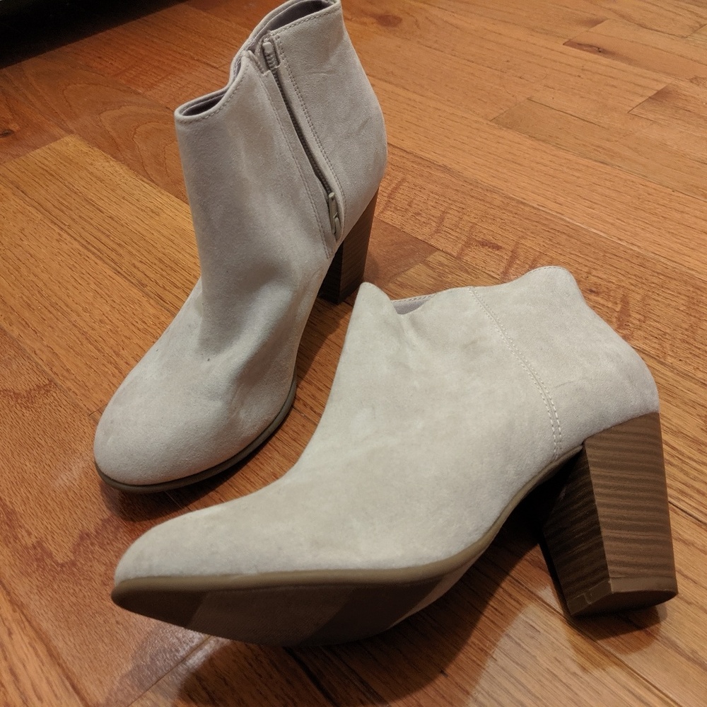 Cream Ankle Boots